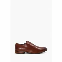 Dune London Suffolks Soft Leather Gibson Brown Shoes