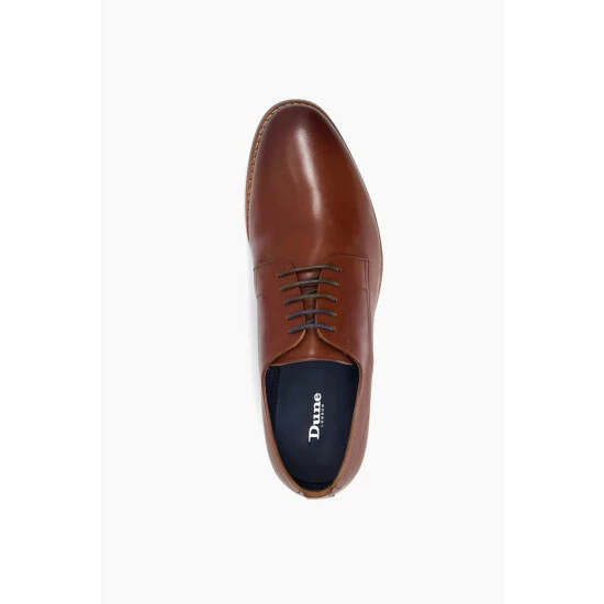 Dune London Suffolks Soft Leather Gibson Brown Shoes 6 Dune London Suffolks Soft Leather Gibson Brown Shoes - Image 4