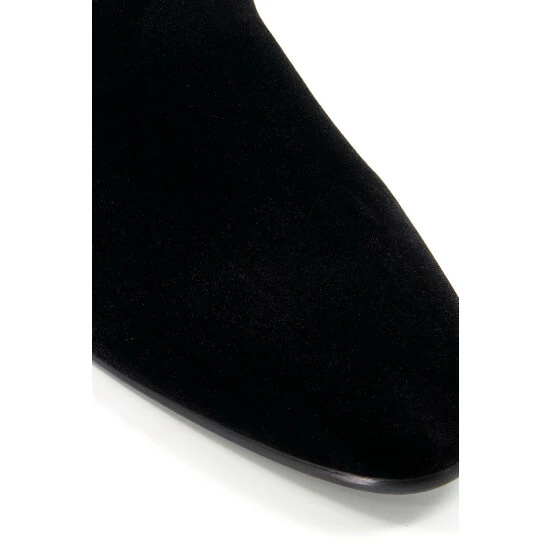 Dune London Scenics Plain Velvet Black Slippers 7 Dune London Scenics Plain Velvet Black Slippers - Image 5