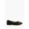 Dune London Haselle T Chain Ballerina Black Shoes -Dune London Sales unnamed file 1010