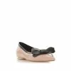 Dune London Natural Clash Pointed Toe Bow Detail Flat Shoes -Dune London Sales unnamed file 1021