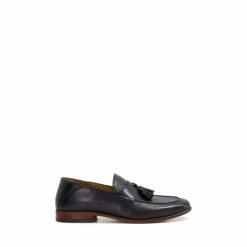 Dune London Support Tassel Black Loafers