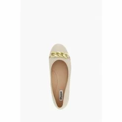 Dune London Natural Haselle Chain Ballerina Shoes -Dune London Sales unnamed file 1075
