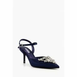 Alternative view of Dune London Blue Destinee Crystal Embellished Shoes