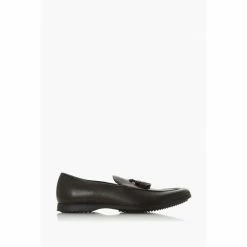 Dune London Black Perth Di Tassel Detail Loafers