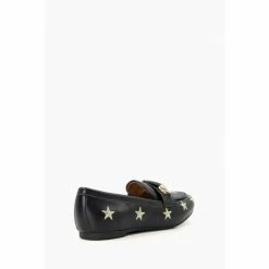 Dune London Gia Black Star Embroidered Loafers 10 Dune London Gia Black Star Embroidered Loafers -Dune London Sales unnamed file 1121