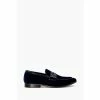 Dune London Blue Sensei Velvet Saddle Loafers -Dune London Sales unnamed file 1153