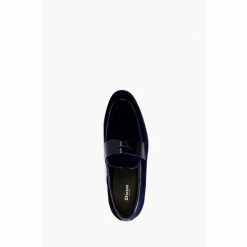 Dune London Blue Sensei Velvet Saddle Loafers -Dune London Sales unnamed file 1156