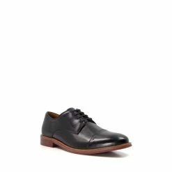 Alternative view of Dune London Savion Toe Cap Punch Derby Black Shoes