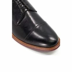 Dune London Savion Toe Cap Punch Derby Black Shoes -Dune London Sales unnamed file 1162
