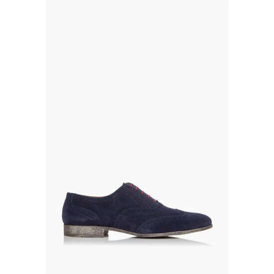 Dune London Blue Rayman Smart Wingtip Oxford Shoes 3 Dune London Blue Rayman Smart Wingtip Oxford Shoes