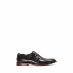 Dune London Shai Sebastians Monk Strap Black Shoes