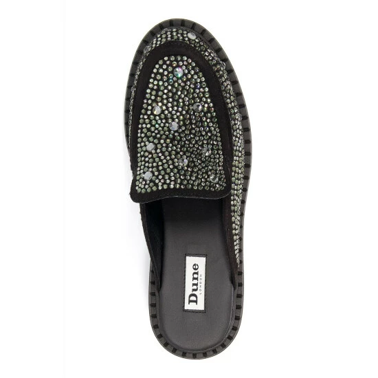 Dune London Galaktic Backless Hotfix Embellished Black Loafers 6 Dune London Galaktic Backless Hotfix Embellished Black Loafers - Image 4
