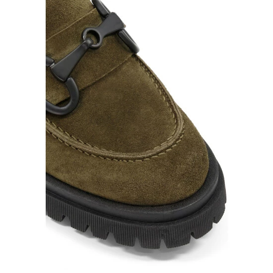 Dune London GreenGoodness Snaffle Trim Cleated Shoes 7 Dune London GreenGoodness Snaffle Trim Cleated Shoes - Image 5