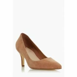 Alternative view of Dune London Womens Natural Andina Unlined Comfort Point Mid Heel Court Shoe