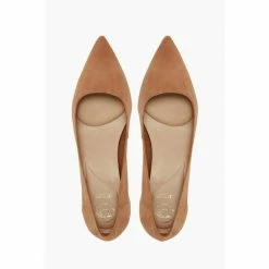 Dune London Womens Natural Andina Unlined Comfort Point Mid Heel Court Shoe -Dune London Sales unnamed file 1236