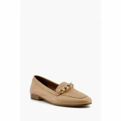 Alternative view of Dune London Brown Goldsmith Chain Trim Loafers