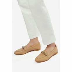 Dune London Brown Goldsmith Chain Trim Loafers -Dune London Sales unnamed file 1268