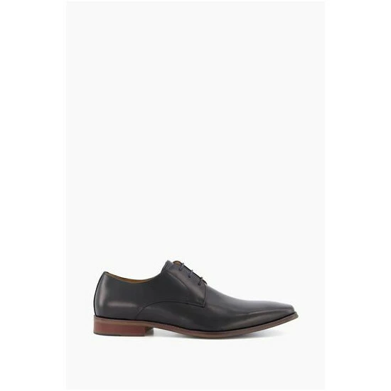 Dune London Richmonds Natural Sole Sleek Gibson Black Shoes 7 Dune London Richmonds Natural Sole Sleek Gibson Black Shoes - Image 5