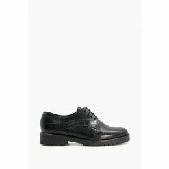 Dune London Florense Brogue Black Lace Up Shoes