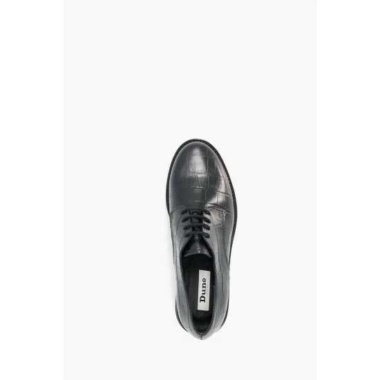 Dune London Florense Brogue Black Lace Up Shoes 6 Dune London Florense Brogue Black Lace Up Shoes - Image 4