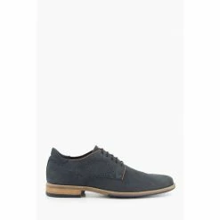 Dune London Blue Brampton Piped Gibson Casual Shoes