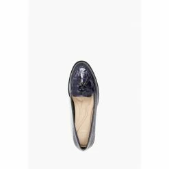 Dune London Blue Global Almond Tassel Loafers -Dune London Sales unnamed file 129