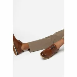 Dune London Brown Bucatini Wedge Sole Lace-Up Shoes -Dune London Sales unnamed file 1299