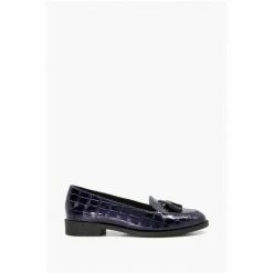 Dune London Blue Global Almond Tassel Loafers -Dune London Sales unnamed file 130