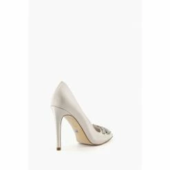 Alternative view of Dune London White Affection Crystal Embellished Shoes