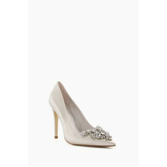 Dune London White Affection Crystal Embellished Shoes 7 Dune London White Affection Crystal Embellished Shoes - Image 5