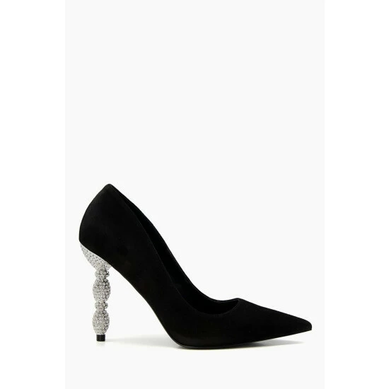 Dune London Black Bonus Encrusted Heel Courts 3 Dune London Black Bonus Encrusted Heel Courts