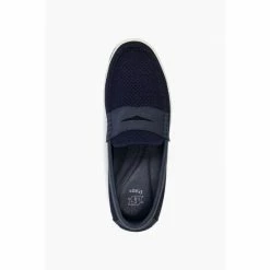Dune London Blue Bingotta Saddle Knit Loafers -Dune London Sales unnamed file 1316