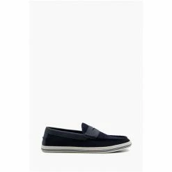 Dune London Blue Bingotta Saddle Knit Loafers -Dune London Sales unnamed file 1317