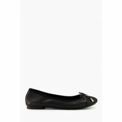 Dune London Black Hartlyn Ballerina Shoes