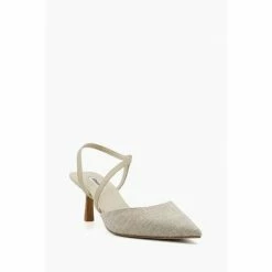 Alternative view of Dune London Natural Colombia Wide Fit Cross Strap Courts