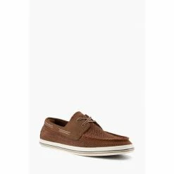 Alternative view of Dune London Brown Burnner Knitted Boat Shoes