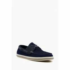 Alternative view of Dune London Blue Burnner Knitted Boat Shoes
