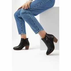 Dune London Black Paice Zip Up Ankle Boots -Dune London Sales unnamed file 1375