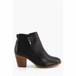 Dune London Black Paice Zip Up Ankle Boots -Dune London Sales unnamed file 1376