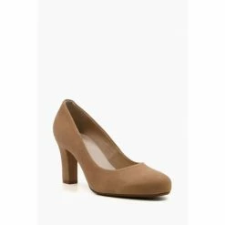 Dune London Ashen Brown Comfort Mid Block Heel Court Shoes 9 Dune London Ashen Brown Comfort Mid Block Heel Court Shoes -Dune London Sales unnamed file 138
