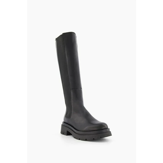 Dune London Tempas Chelsea Black High Leg Boots 5 Dune London Tempas Chelsea Black High Leg Boots - Image 3