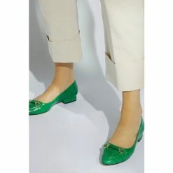 Dune London Green Hippy Snaffle Ballerinas -Dune London Sales unnamed file 14