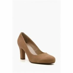 Dune London Ashen Brown Comfort Mid Block Heel Court Shoes 11 Dune London Ashen Brown Comfort Mid Block Heel Court Shoes -Dune London Sales unnamed file 140