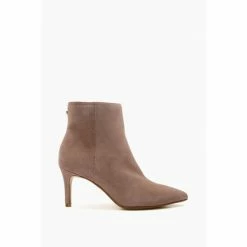 Dune London Purple Mid Heel Ankle Boots