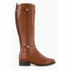 Dune London Brown Tap Buckle Trim High Boots -Dune London Sales unnamed file 1428