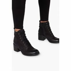 Dune London Patsie Black Warm Lined Ankle Boots -Dune London Sales unnamed file 1444