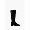 Dune London Tayla Black Smart Stretch High Leg Boots -Dune London Sales unnamed file 1446