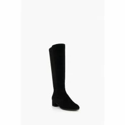 Dune London Tayla Black Smart Stretch High Leg Boots -Dune London Sales unnamed file 1447