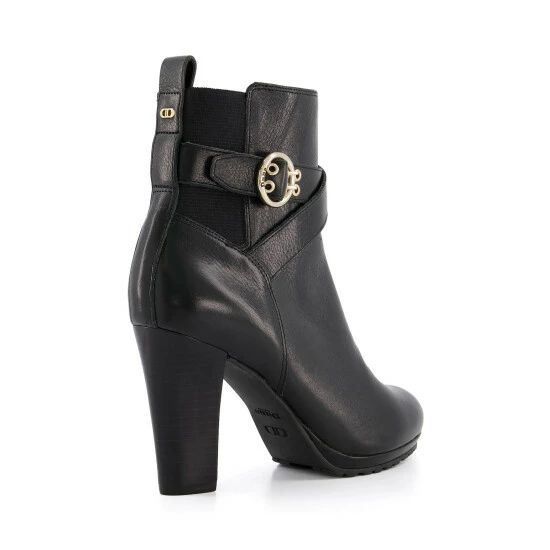 Dune London Black Oreana Elasticated Buckle Detail Boots 5 Dune London Black Oreana Elasticated Buckle Detail Boots - Image 3